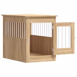vidaXL Dog Crate Furniture Pet Doghouse Dog Kennel Dog Cage Engineered Wood - sonoma oak, 55 x 80 x 68 cm - Additional view 5