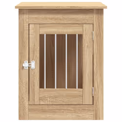 vidaXL Dog Crate Furniture Pet Doghouse Dog Kennel Dog Cage Engineered Wood - sonoma oak, 55 x 80 x 68 cm - Additional view 6