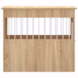 vidaXL Dog Crate Furniture Pet Doghouse Dog Kennel Dog Cage Engineered Wood - sonoma oak, 55 x 80 x 68 cm - Additional view 7
