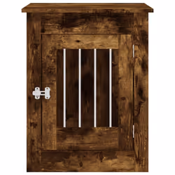 vidaXL Dog Crate Furniture Pet Doghouse Dog Kennel Dog Cage Engineered Wood - smoked oak, 55 x 80 x 68 cm - Additional view 6
