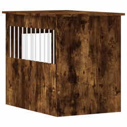 vidaXL Dog Crate Furniture Pet Doghouse Dog Kennel Dog Cage Engineered Wood - smoked oak, 55 x 80 x 68 cm - Additional view 8