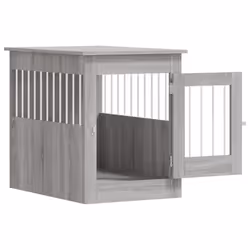 vidaXL Dog Crate Furniture Pet Doghouse Dog Kennel Dog Cage Engineered Wood - grey sonoma, 55 x 80 x 68 cm - Additional view 5