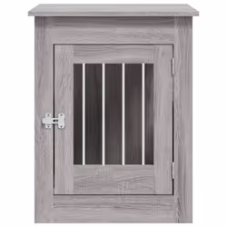 vidaXL Dog Crate Furniture Pet Doghouse Dog Kennel Dog Cage Engineered Wood - grey sonoma, 55 x 80 x 68 cm - Additional view 6
