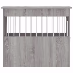 vidaXL Dog Crate Furniture Pet Doghouse Dog Kennel Dog Cage Engineered Wood - grey sonoma, 55 x 80 x 68 cm - Additional view 7