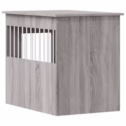 vidaXL Dog Crate Furniture Pet Doghouse Dog Kennel Dog Cage Engineered Wood - grey sonoma, 55 x 80 x 68 cm - Additional view 8