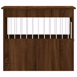 vidaXL Dog Crate Furniture Pet Doghouse Dog Kennel Dog Cage Engineered Wood - brown oak, 55 x 80 x 68 cm - Additional view 7