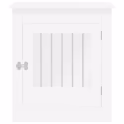 vidaXL Dog Crate Furniture Pet Doghouse Dog Kennel Dog Cage Engineered Wood - white, 64.5 x 80 x 71 cm - Additional view 6
