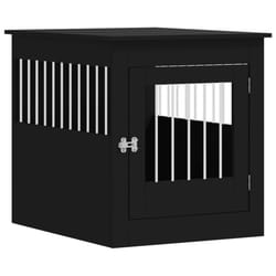 vidaXL Dog Crate Furniture Pet Doghouse Dog Kennel Dog Cage Engineered Wood - black, 64.5 x 80 x 71 cm