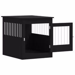 vidaXL Dog Crate Furniture Pet Doghouse Dog Kennel Dog Cage Engineered Wood - black, 64.5 x 80 x 71 cm - Additional view 5