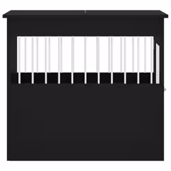 vidaXL Dog Crate Furniture Pet Doghouse Dog Kennel Dog Cage Engineered Wood - black, 64.5 x 80 x 71 cm - Additional view 7