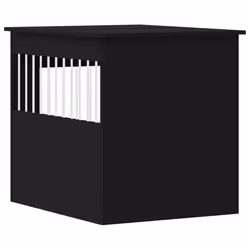 vidaXL Dog Crate Furniture Pet Doghouse Dog Kennel Dog Cage Engineered Wood - black, 64.5 x 80 x 71 cm - Additional view 8