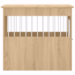 vidaXL Dog Crate Furniture Pet Doghouse Dog Kennel Dog Cage Engineered Wood - sonoma oak, 64.5 x 80 x 71 cm - Additional view 7