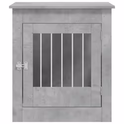 vidaXL Dog Crate Furniture Pet Doghouse Dog Kennel Dog Cage Engineered Wood - concrete grey, 64.5 x 80 x 71 cm - Additional view 6