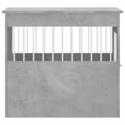 vidaXL Dog Crate Furniture Pet Doghouse Dog Kennel Dog Cage Engineered Wood - concrete grey, 64.5 x 80 x 71 cm - Additional view 7