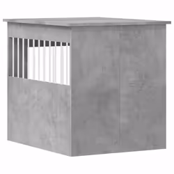 vidaXL Dog Crate Furniture Pet Doghouse Dog Kennel Dog Cage Engineered Wood - concrete grey, 64.5 x 80 x 71 cm - Additional view 8