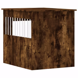 vidaXL Dog Crate Furniture Pet Doghouse Dog Kennel Dog Cage Engineered Wood - smoked oak, 64.5 x 80 x 71 cm - Additional view 8