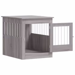 vidaXL Dog Crate Furniture Pet Doghouse Dog Kennel Dog Cage Engineered Wood - grey sonoma, 64.5 x 80 x 71 cm - Additional view 5