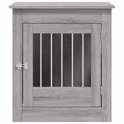 vidaXL Dog Crate Furniture Pet Doghouse Dog Kennel Dog Cage Engineered Wood - grey sonoma, 64.5 x 80 x 71 cm - Additional view 6