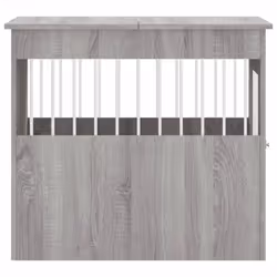 vidaXL Dog Crate Furniture Pet Doghouse Dog Kennel Dog Cage Engineered Wood - grey sonoma, 64.5 x 80 x 71 cm - Additional view 7
