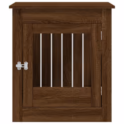 vidaXL Dog Crate Furniture Pet Doghouse Dog Kennel Dog Cage Engineered Wood - brown oak, 64.5 x 80 x 71 cm - Additional view 6