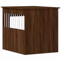 vidaXL Dog Crate Furniture Pet Doghouse Dog Kennel Dog Cage Engineered Wood - brown oak, 64.5 x 80 x 71 cm - Additional view 8