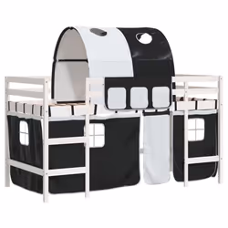 VidaXL 3206994, Black, White, Polyester, 90 x 200 mm, 1 pc(s)