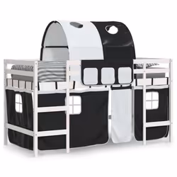 VidaXL 3206994 kids bed Black, White Polyester