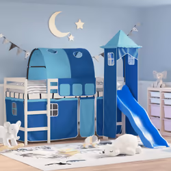 VidaXL 3207094 kids bed Blue Polyester