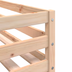 vidaXL Kids' Loft Bed with Ladder Bunk Bed White Solid Wood Pine - natural - Additional view 8