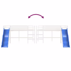 VidaXL 835905 kids bed White Wood - Additional view 8