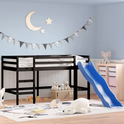 VidaXL 835906 kids bed Black Wood