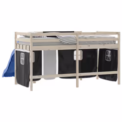 vidaXL Curtains for Loft Bed Blackout Privacy Bed Tent Bed Canopy Polyester - black - Additional view 6