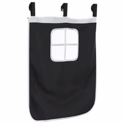 vidaXL Curtains for Loft Bed Blackout Privacy Bed Tent Bed Canopy Polyester - black - Additional view 8