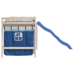 vidaXL Curtains for Loft Bed Blackout Privacy Bed Tent Bed Canopy Polyester - blue - Additional view 5