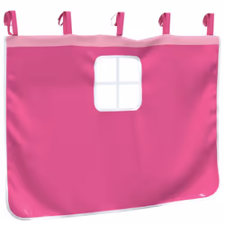 vidaXL Curtains for Loft Bed Blackout Privacy Bed Tent Canopy Pink Polyester - Additional view 7