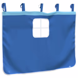 vidaXL Curtains for Loft Bed with Tower Privacy Blackout Bed Canopy Polyester - blue - Additional view 7