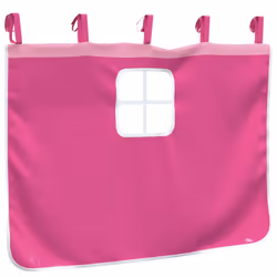vidaXL Curtains for Loft Bed with Tower Privacy Blackout Bed Canopy Polyester - pink - Additional view 7