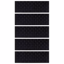 vidaXL Stair Treads Outdoor Step Mat Door Mat Anti Slip Tread Mat 5 pcs Rubber