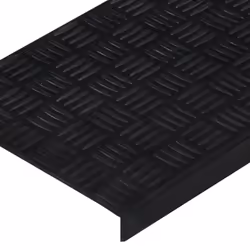 vidaXL Stair Treads Outdoor Step Mat Door Mat Anti Slip Tread Mat 10pcs Rubber - Additional view 5