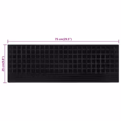 vidaXL Stair Treads Outdoor Step Mat Door Mat Anti Slip Tread Mat 10pcs Rubber