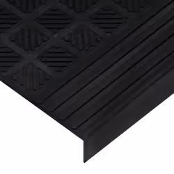 vidaXL Stair Treads Outdoor Step Mat Door Mat Anti Slip Tread Mat 10pcs Rubber - Additional view 5