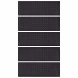 vidaXL Stair Treads Outdoor Step Mat Door Mat Anti Slip Tread Mat 5 pcs Rubber