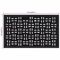 vidaXL Door Mat Floor Mat Indoor Entrance Mat Rug Doormat Rectangular Rubber - Additional view 5