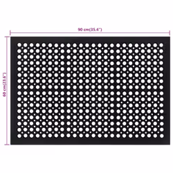 vidaXL Door Mat Floor Mat Indoor Entrance Mat Rug Doormat Rectangular Rubber - Additional view 5