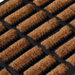 vidaXL Door Mat Floor Mat Entrance Mat Doormat Rectangular Rubber and Coir - Additional view 4