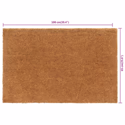 vidaXL Door Mat Floor Mat Indoor Entrance Mat Rug Doormat Natural Tufted Coir - Additional view 4