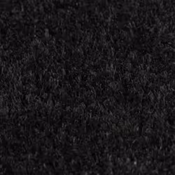 vidaXL Door Mat Floor Mat Indoor Outdoor Entrance Doormat Black Tufted Coir