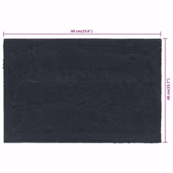 vidaXL Door Mats Floor Mat Indoor Entrance Mat 2 pcs Dark Grey Tufted Coir
