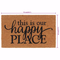 vidaXL Door Mat Floor Mat Outdoor Mat Entrance Doormat Natural Tufted Coir - Additional view 5
