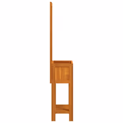 vidaXL Planter with Trellis and Shelf Flower Raised Bed Solid Wood Acacia - Additional view 4